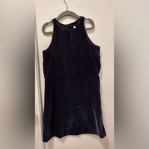 Janie and Jacket navy velvet dress, size 10.